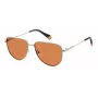 Polaroid PLD6196SX2M8F Unisex Square Sonnenbrille - Havana Rahmen, Braune Polarized TAC Gläser, 56mm