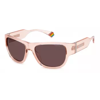 Polaroid PLD6197S Sonnenbrille Unisex Havana Rahmen Grüne Polarisierte Linse 55mm