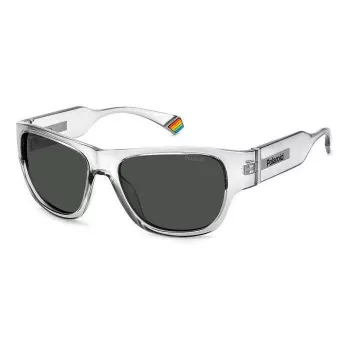 POLAROID PLD6197SKB7F5 Unisex Sonnenbrille Havana Braun Square Frame Braune polarisierte Gläser 55/18/130 mm