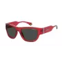 POLAROID PLD6197SMCC9A Unisex Sonnenbrille - Schwarzer Rahmen, graue polarisierte Gläser 55/17/130 mm