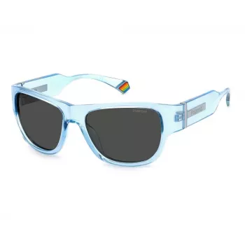 POLAROID PLD6197SMVU Unisex Rechteck-Sonnenbrille Polarisiert UV400 55mm