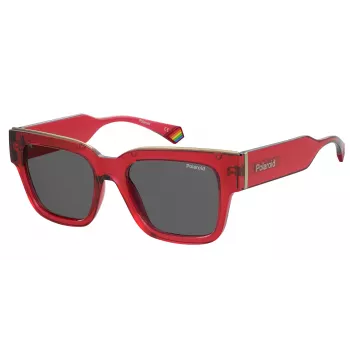 Polaroid PLD6198SXMCC9 Unisex-Sonnenbrille - Havanna-Rahmen, grüne polarisierte Gläser, 52 mm