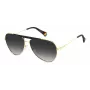 Polaroid PLD6200SXRHLG Unisex Rechteckige Sonnenbrille - Schwarzer Rahmen Graue Polarisierte Gläser 61mm