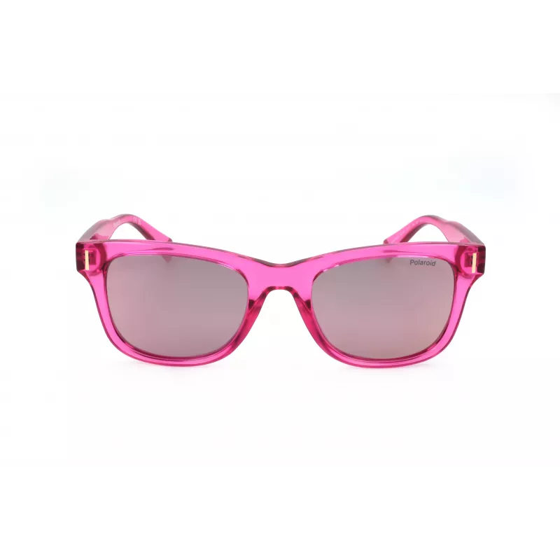Polaroid PLD6206SMU1 Unisex Sonnenbrille - Schwarzer Rahmen, Graue polarisierte Gläser, 51 mm