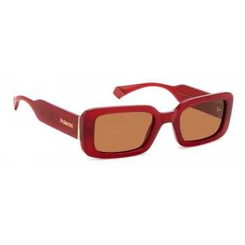 POLAROID PLD6208SXC9AF Damen Polarisierte Sonnenbrille - Schwarzer Rahmen Graue Gläser 52mm