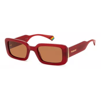 POLAROID PLD6208SXC9AF Damen Polarisierte Sonnenbrille - Schwarzer Rahmen Graue Gläser 52mm