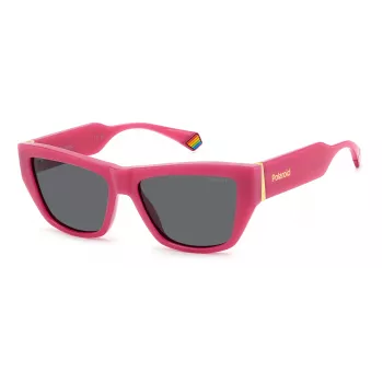 POLAROID PLD6210SXMU1 Damen Polarisierte Sonnenbrille Havana Braun Verlauf 55mm