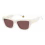 Polaroid PLD6210SXVK6 Damen-Sonnenbrille - Havanna-Rahmen, braune polarisierte Gläser, 55 mm