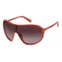 POLAROID PLD6216SL7Q Unisex-Sonnenbrille - Schwarzer Rahmen, Graue polarisierte Gläser, Schildform