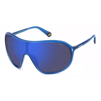 POLAROID PLD6216SPJP Unisex Square Pilot Sonnenbrille Havana Grün Polarisiert