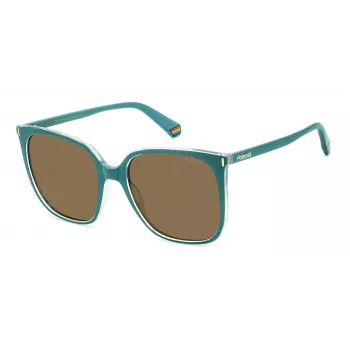 Polaroid PLD6218S1ED Damen-Rechteck-Sonnenbrille - Polarisiert UV400
