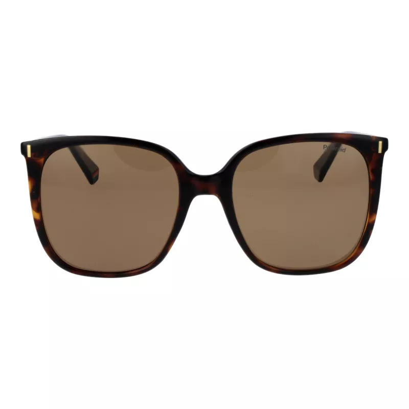 Polaroid PLD6218S56086 Damen Aviator Sonnenbrille Havana Braun Polarisiert 56mm