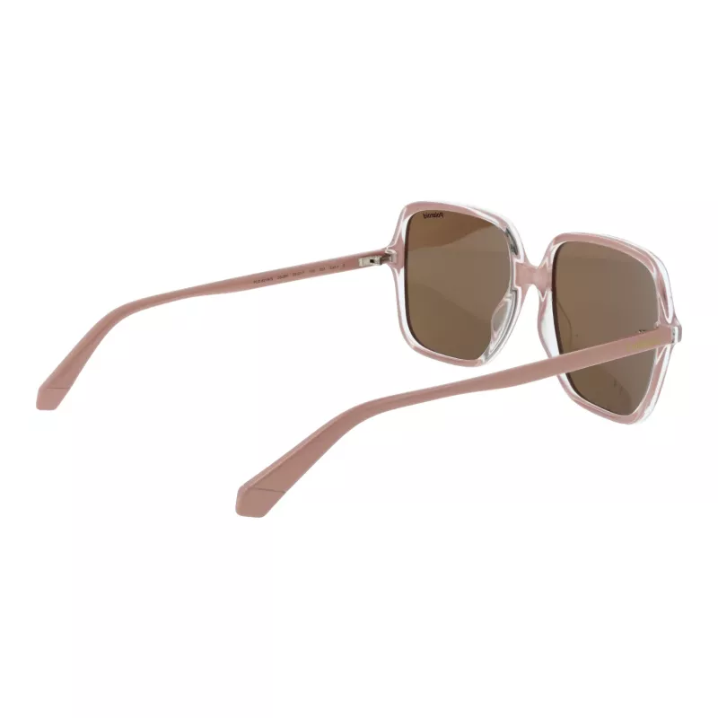 Polaroid PLD6219/S Damen Rechteck-Sonnenbrille, Havanna/Braun, 56 mm