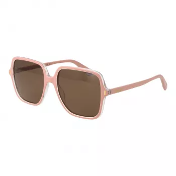Polaroid PLD6219/S Damen Rechteck-Sonnenbrille, Havanna/Braun, 56 mm