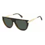 Polaroid PLD6221SX086 Damen-Rechteck-Sonnenbrille - Havanna-Acetatrahmen mit braunen polarisierten Gläsern