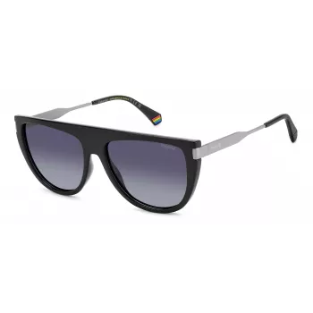 Polaroid PLD6221SX807 Damen-Sonnenbrille, Havanna-Acetatrahmen, braune polarisierte Gläser, 57 mm