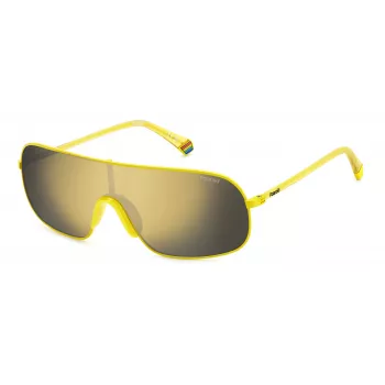 Polaroid PLD6222S40G Unisex Sonnenbrille - Havanna Braun Schildpatt Rahmen, Braune Polarisierte Gläser, Eckige Form