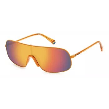 POLAROID PLD6222SL7Q Unisex Sonnenbrille - Havana Rahmen, Grüne Polarisierte Gläser, 57 mm