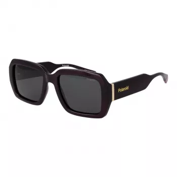 POLAROID PLD6223SX54B3 Unisex Rechteck-Sonnenbrille - Havana Braun - 54/19/140 mm