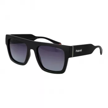POLAROID PLD6224SX5400 Unisex Sonnenbrille Havana Square Frame Grau Polarisierte Linse 54/20/140 mm