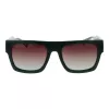 Polaroid PLD6224SX541E Unisex Rechteck-Sonnenbrille - Graue Gläser, Schwarz/Grauer Rahmen