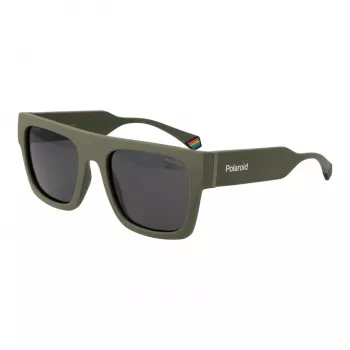 POLAROID PLD6224SX543Y Unisex Rechteck-Sonnenbrille Havana Grün 54mm