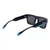 Polaroid PLD6224SX54PJ Unisex Sonnenbrille - Schwarzer Rahmen, graue polarisierte Gläser, 54 mm