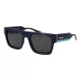Polaroid PLD6224SX54PJ Unisex Sonnenbrille - Schwarzer Rahmen, graue polarisierte Gläser, 54 mm