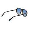 Polaroid PLD6225S57086 Herren-Rechteck-Sonnenbrille - Havanna-Rahmen, graue polarisierte Gläser
