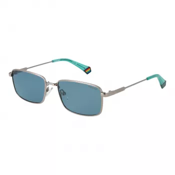 Polaroid PLD6227SX566L Unisex Sonnenbrille Havana Square Frame Grüne Polarisierte Linse 56mm