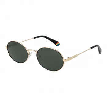 POLAROID PLD6228SX532M Unisex Rechteck-Sonnenbrille - Braun Havana Gestell, Braune polarisierte Gläser, 53 mm