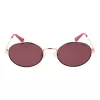 Polaroid PLD6228SX53LT Unisex Rechteck-Sonnenbrille - Havanna-Rahmen, braune polarisierte Gläser - 53 mm