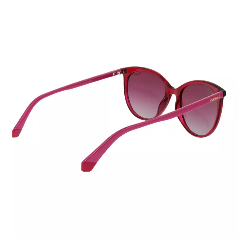 POLAROID PLD6231S55QHO Damen eckige polarisierte Sonnenbrille - Havanna Rahmen, braune Gläser, 55 mm