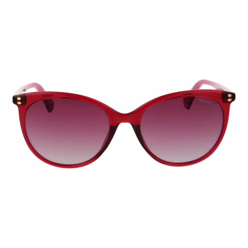 POLAROID PLD6231S55QHO Damen eckige polarisierte Sonnenbrille - Havanna Rahmen, braune Gläser, 55 mm