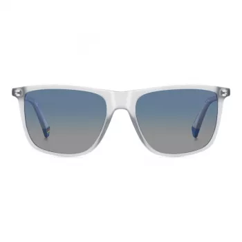 POLAROID PLD6232S2M4 Herren Rechteckige Polarisierte Sonnenbrille Schwarz/Grau 55/17/140 mm