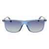 Polaroid PLD6232S55PJP Herren Rechteckige Sonnenbrille - Schwarzer Rahmen Graue Polarisierte Gläser 55/17/140 mm