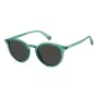 Polaroid PLD6233S1ED Unisex-Sonnenbrille - Schwarzer Rahmen, graue polarisierte Gläser