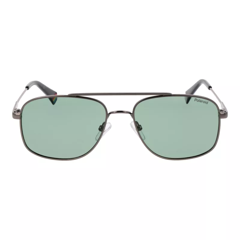 POLAROID PLD6235SX56AS Herren eckige polarisierte Sonnenbrille - Matt Schwarz/Grau