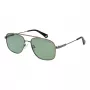 POLAROID PLD6235SX56AS Herren eckige polarisierte Sonnenbrille - Matt Schwarz/Grau