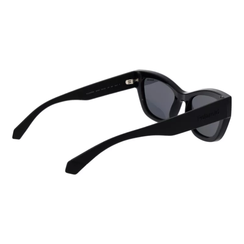 POLAROID PLD6237SX5280 Damen Polarisierte Sonnenbrille - Schwarzer Rahmen, Graue Gläser, 52mm