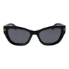 POLAROID PLD6237SX5280 Damen Polarisierte Sonnenbrille - Schwarzer Rahmen, Graue Gläser, 52mm