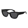 POLAROID PLD6237SX5280 Damen Polarisierte Sonnenbrille - Schwarzer Rahmen, Graue Gläser, 52mm