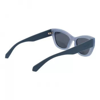 Polaroid PLD6237SX52MV Damen-Sonnenbrille - Schwarzer Rahmen, graue polarisierte Gläser, 52 mm