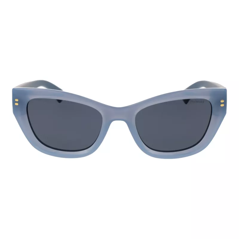 Polaroid PLD6237SX52MV Damen-Sonnenbrille - Schwarzer Rahmen, graue polarisierte Gläser, 52 mm