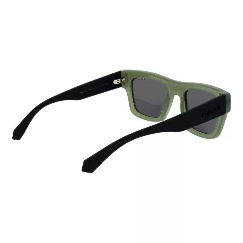 Polaroid PLD6238SX511E Herren Rechteckige Matt Schwarz Sonnenbrille mit Polarisierenden Grauen TAC-Gläsern UV400