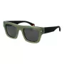 Polaroid PLD6238SX511E Herren Rechteckige Matt Schwarz Sonnenbrille mit Polarisierenden Grauen TAC-Gläsern UV400