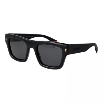 Polaroid PLD6238SX5180 Herren-Sonnenbrille, Square Havana, polarisierte braune Gläser