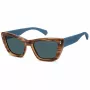 Polaroid PLD6242SXXDP Damen-Sonnenbrille - Square/Pantos Rahmen, polarisierte Polycarbonat-Gläser, UV400-Schutz, 54mm Glasbreite