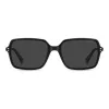 Polaroid PLD6247S807 Herren Rechteck-Sonnenbrille - Schwarzer Rahmen Grau Polarisierte Gläser 56mm