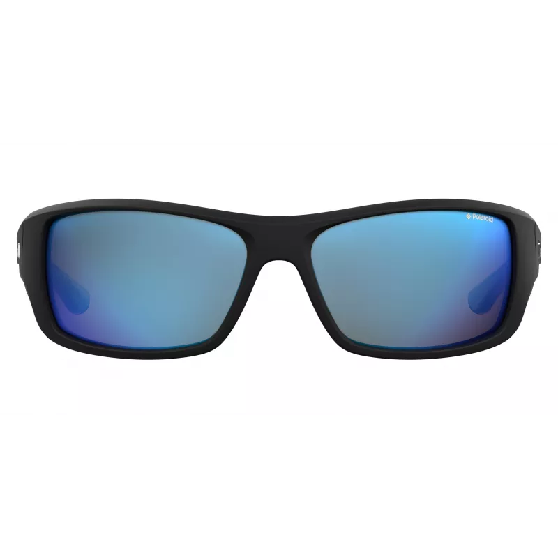 Polaroid PLD7013SEL95X Herren Polarized Sonnenbrille - Matt Schwarzer Rahmen, Graue Gläser